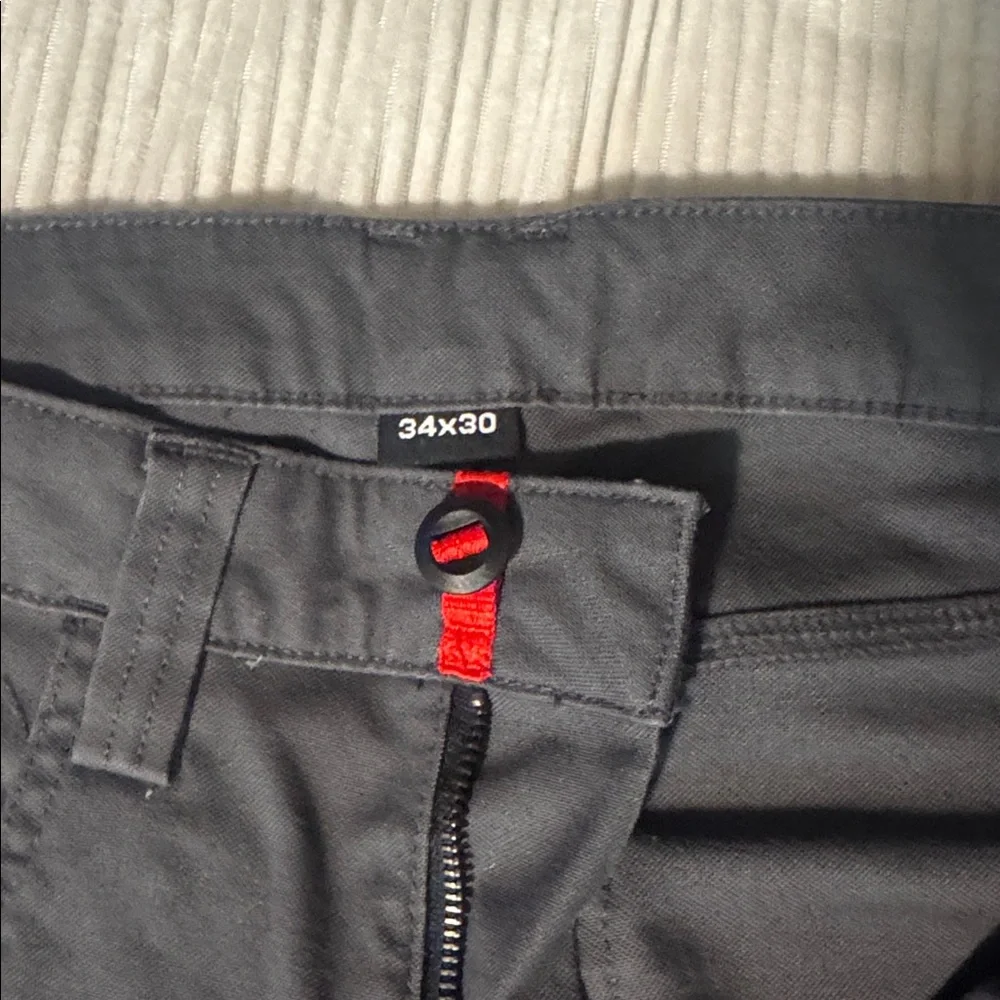 Gray Mens Flex Work Pants. Heavy Duty - Picture 5 of 5